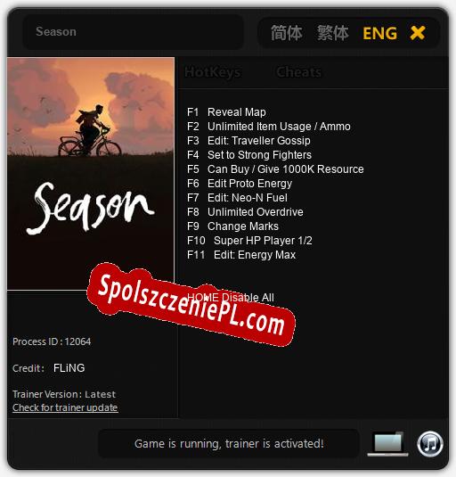 Season: Trainer +11 [v1.1]