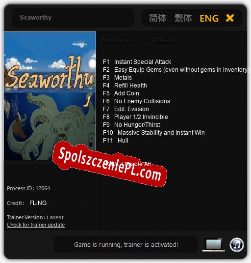 Seaworthy: Treinador (V1.0.35)