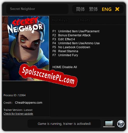 Secret Neighbor: Cheats, Trainer +7 [CheatHappens.com]