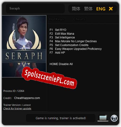 Seraph: Treinador (V1.0.60)