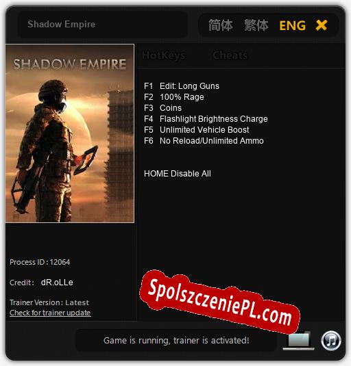 Shadow Empire: Cheats, Trainer +6 [dR.oLLe]