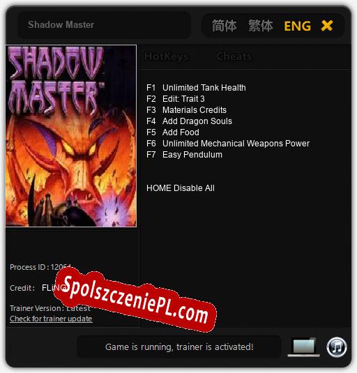 Shadow Master: Treinador (V1.0.92)