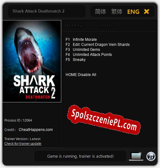 Treinador liberado para Shark Attack Deathmatch 2 [v1.0.4]