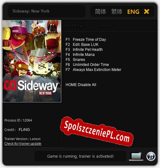 Sideway: New York: Treinador (V1.0.45)