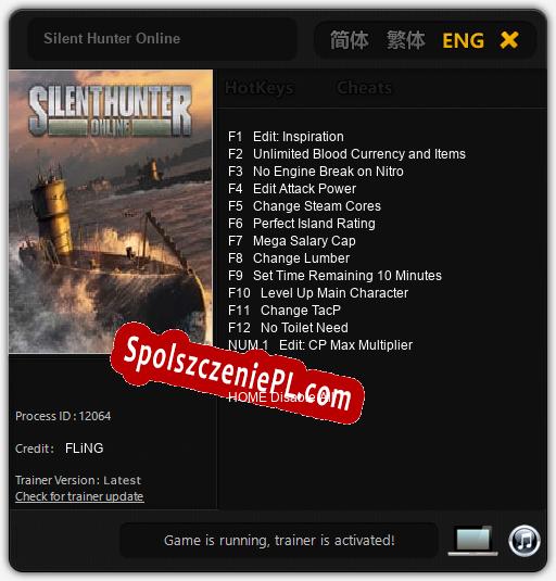 Silent Hunter Online: Cheats, Trainer +13 [FLiNG]