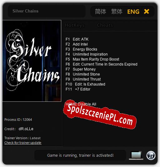 Silver Chains: Cheats, Trainer +11 [dR.oLLe]