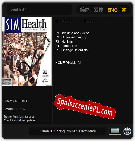 SimHealth: Cheats, Trainer +5 [FLiNG]