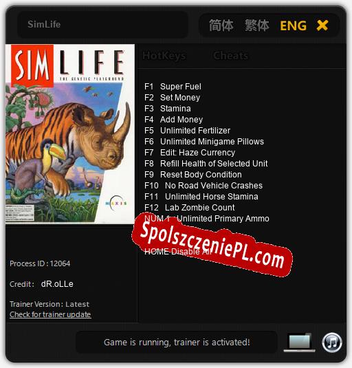 SimLife: Trainer +13 [v1.8]