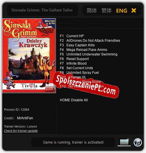 Simsala Grimm: The Gallant Tailor: Treinador (V1.0.88)