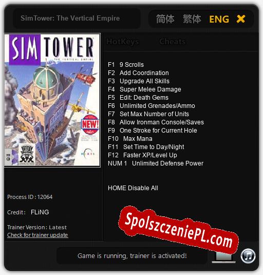 SimTower: The Vertical Empire: Cheats, Trainer +13 [FLiNG]