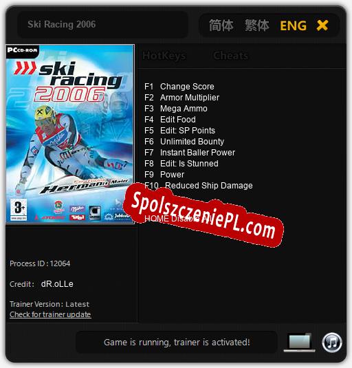 Ski Racing 2006: Cheats, Trainer +10 [dR.oLLe]