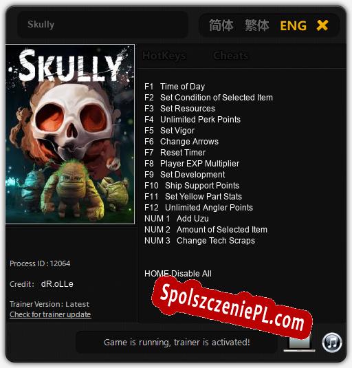 Skully: Cheats, Trainer +15 [dR.oLLe]