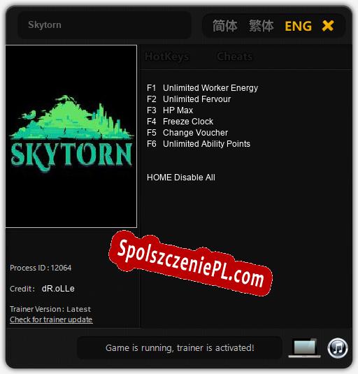 Skytorn: Cheats, Trainer +6 [dR.oLLe]