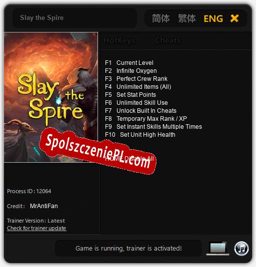 Slay the Spire: Cheats, Trainer +10 [MrAntiFan]