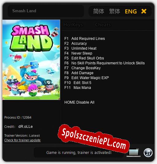 Smash Land: Cheats, Trainer +11 [dR.oLLe]