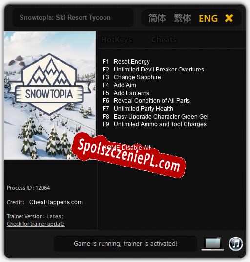 Snowtopia: Ski Resort Tycoon: Treinador (V1.0.59)