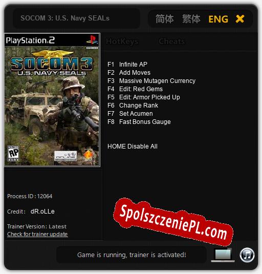 SOCOM 3: U.S. Navy SEALs: Treinador (V1.0.45)