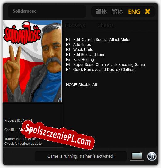 Solidarnosc: Trainer +7 [v1.2]