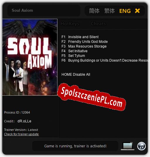 Soul Axiom: Cheats, Trainer +6 [dR.oLLe]