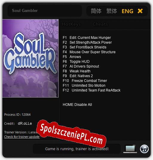 Treinador liberado para Soul Gambler [v1.0.5]