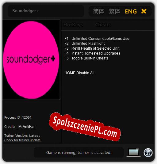 Soundodger+: Treinador (V1.0.74)