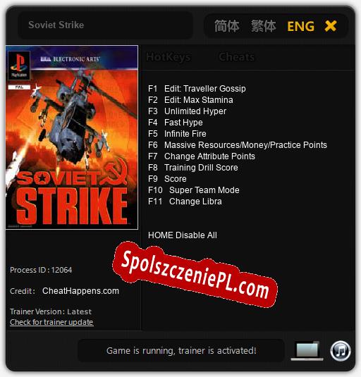 Soviet Strike: Cheats, Trainer +11 [CheatHappens.com]