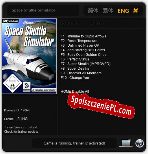 Space Shuttle Simulator: Trainer +10 [v1.1]