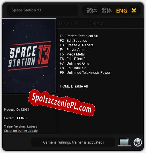 Space Station 13: Cheats, Trainer +9 [FLiNG]