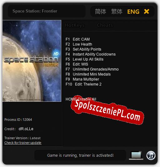 Space Station: Frontier: Cheats, Trainer +10 [dR.oLLe]