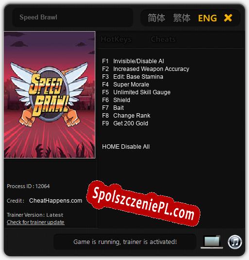 Speed Brawl: Cheats, Trainer +9 [CheatHappens.com]