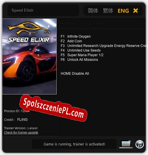 Speed Elixir: Treinador (V1.0.93)