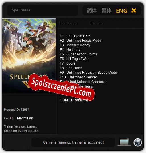 Spellbreak: Trainer +12 [v1.3]