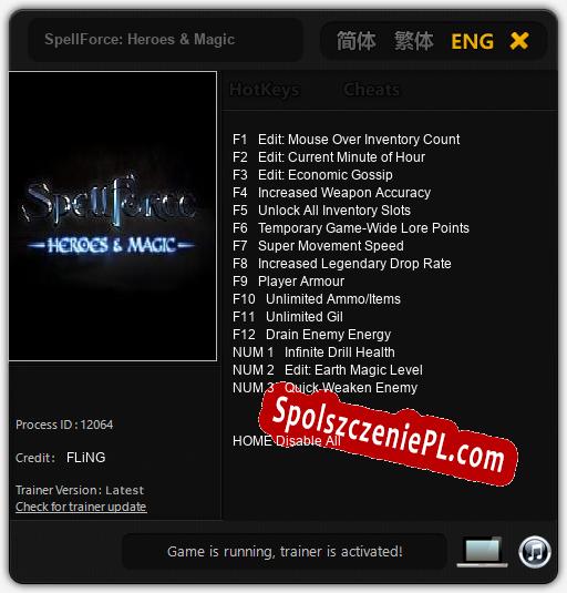 SpellForce: Heroes & Magic: Trainer +15 [v1.3]