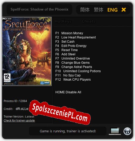 SpellForce: Shadow of the Phoenix: Cheats, Trainer +12 [dR.oLLe]