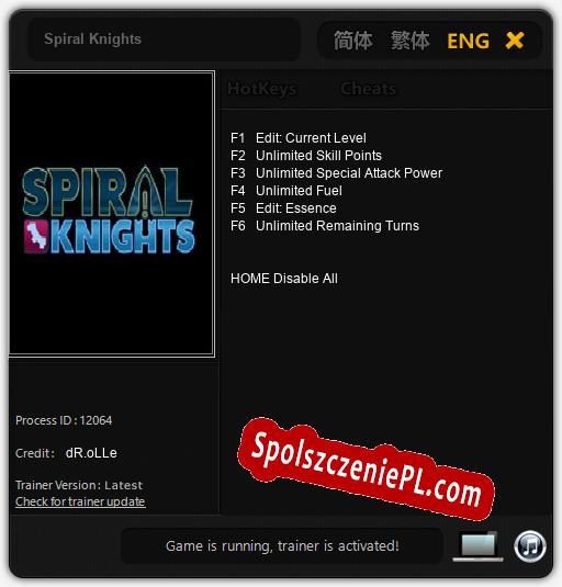 Spiral Knights: Trainer +6 [v1.1]