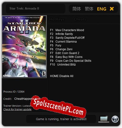 Star Trek: Armada II: Cheats, Trainer +10 [CheatHappens.com]