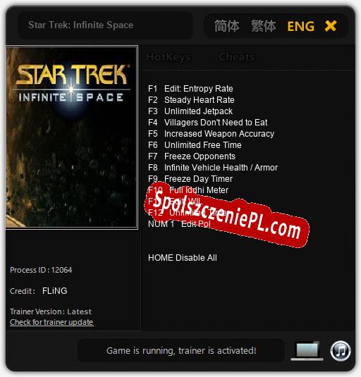 Star Trek: Infinite Space: Treinador (V1.0.85)