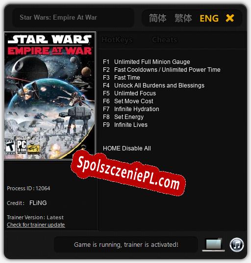 Star Wars: Empire At War: Trainer +9 [v1.9]