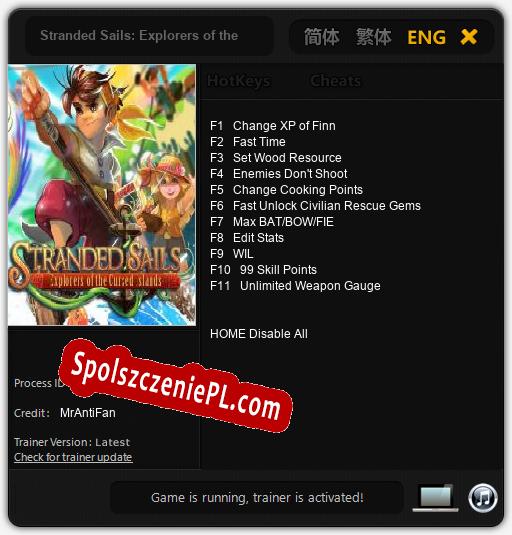 Stranded Sails: Explorers of the Cursed Islands: Cheats, Trainer +11 [MrAntiFan]