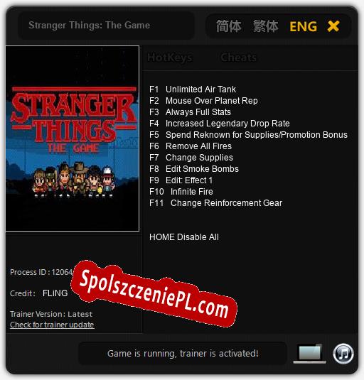 Stranger Things: The Game: Trainer +11 [v1.8]