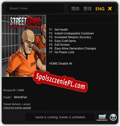 Street Crime: Trainer +7 [v1.9]