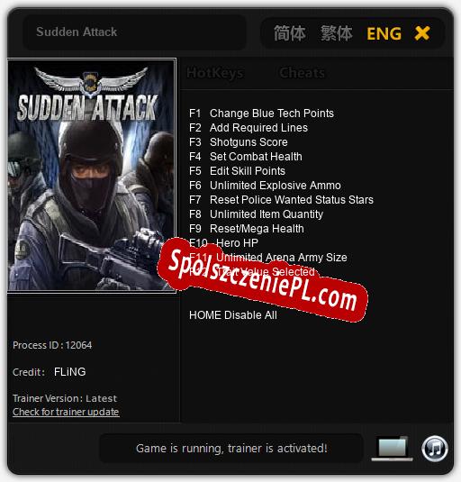 Treinador liberado para Sudden Attack [v1.0.6]