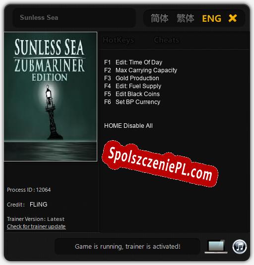 Sunless Sea: Treinador (V1.0.13)