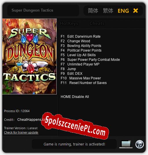 Super Dungeon Tactics: Trainer +11 [v1.9]