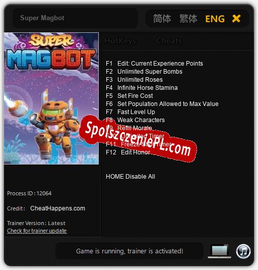 Super Magbot: Trainer +12 [v1.4]