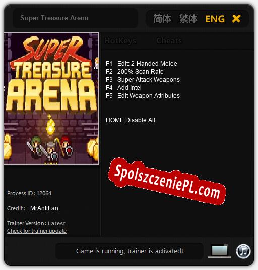 Treinador liberado para Super Treasure Arena [v1.0.8]