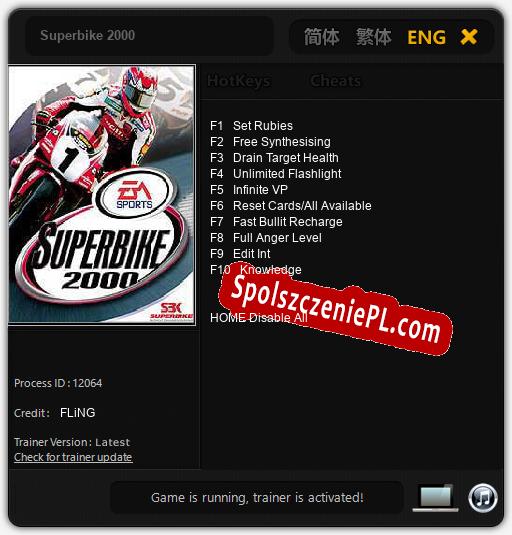 Treinador liberado para Superbike 2000 [v1.0.9]