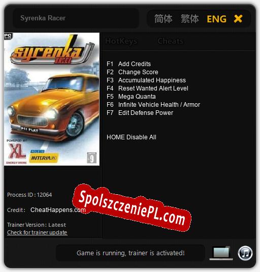 Syrenka Racer: Cheats, Trainer +7 [CheatHappens.com]