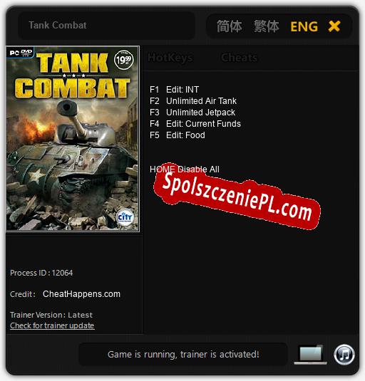 Tank Combat: Trainer +5 [v1.5]