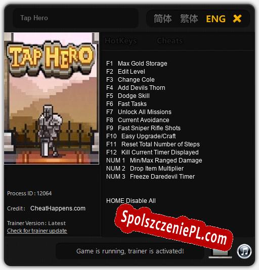 Tap Hero: Treinador (V1.0.74)